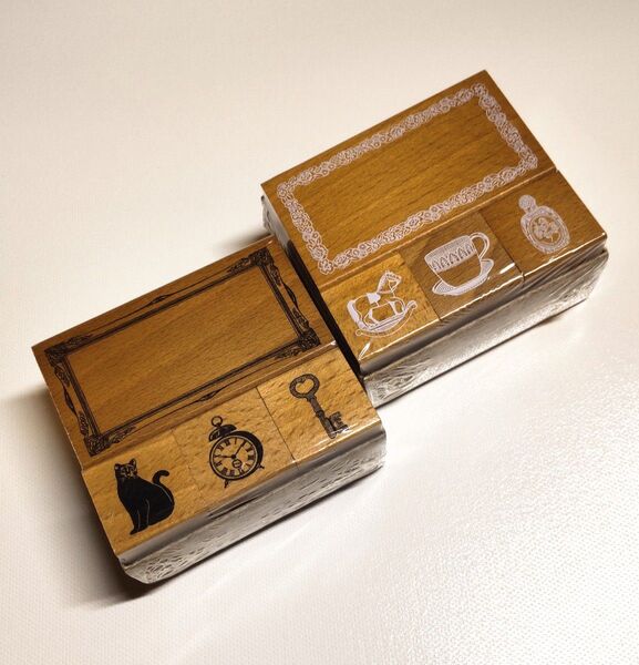*新品*MARK'S アンティーク調 スタンプ 4個set×2点