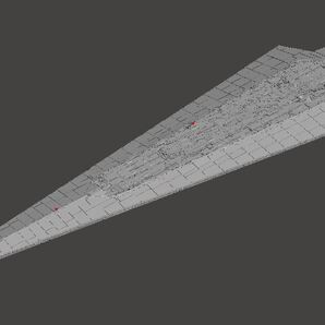 スーパースターデストロイヤー エグゼキューター 3Dプリント 全長20cm Super Star Destroyer Executor STAR WARS スターウォーズ 未組立