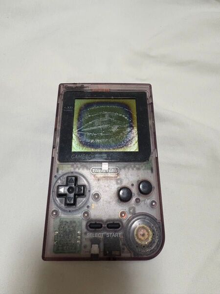ゲームボーイポケット スケルトンパープル ジャンク品