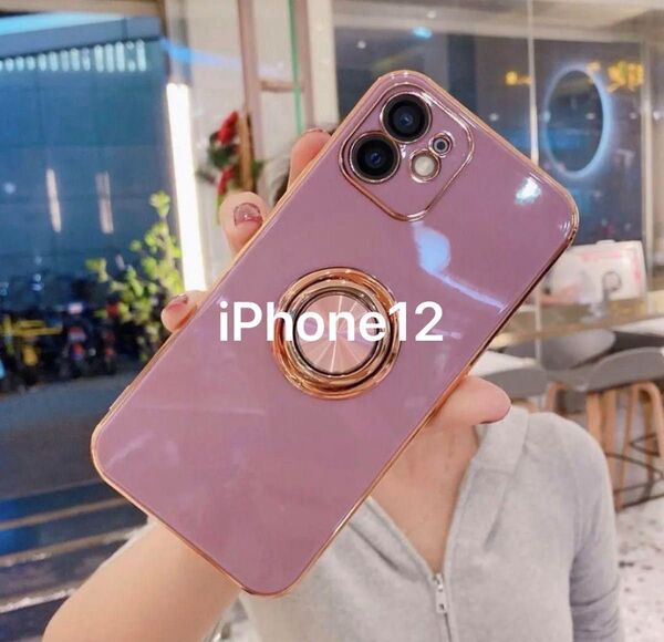 リング付き iPhone ケース iPhone12 韓国 高級感