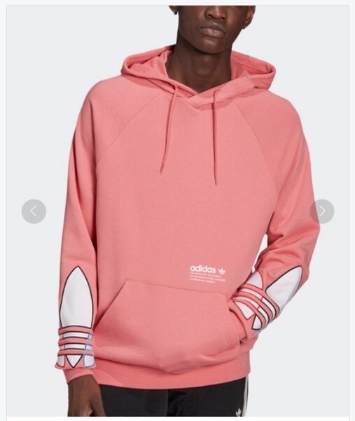 adidas アディダス トレフォイルパーカー ピンク XL 新品未使用 菅野美穂ドラマ着用 ウチカレ