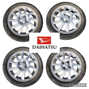 ダイハツ タントカスタム(CBA−L350S)純正15インチアルミホイールと15インチサマータイヤの4本セット