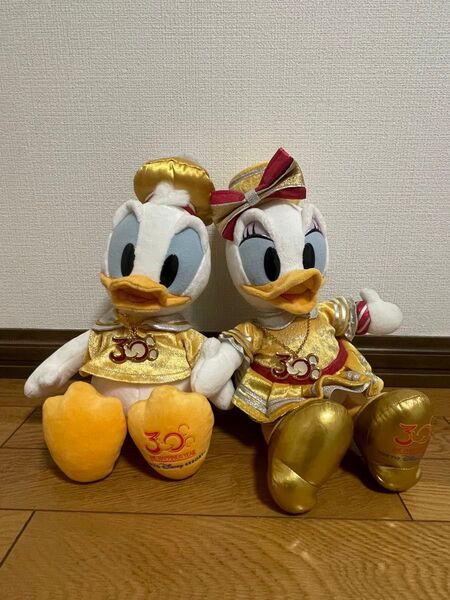 ドナルドダック デイジーダック ぬいぐるみ 30周年記念 ディズニー