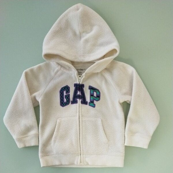 baby Gap パーカー 90㎝ 白 ベビーギャップ
