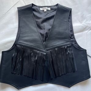 MOUSSY レザーベスト
