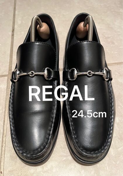 美品 REGAL ビットローファー24.5 黒