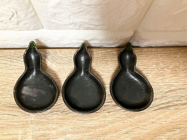 ひょうたん 箸置き 珍味 薬味皿 小皿 セット まとめ売り 3つ