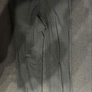 CAFE SANO チェック柄 スラックス グレー 82