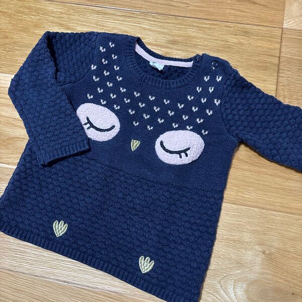 H&M フクロウセーター 90センチ 長袖