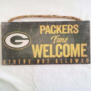 NFL green Bay paker zGreen Bay Packers wood wellcome autograph board 2088