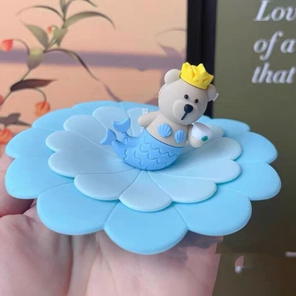 新品 スターバックス ブルー ベア 人魚 マーメイド シリコン 立体蓋 マグリード 海外限定品/日本未発売 スタバ タンブラー 可愛い