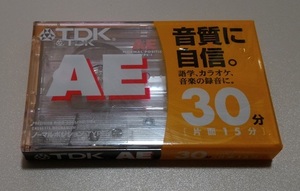 未使用 カセットテープ TDK AE 30 TYPE1 NORMAL POSITION　⑭