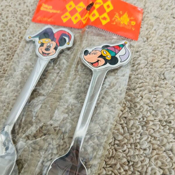 ディズニーランド 15周年 スプーン フォーク ミッキー ミニー