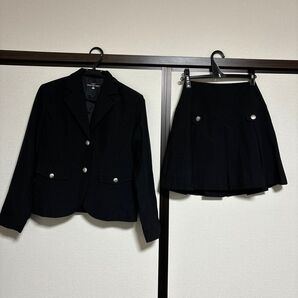 中古◎黒ジャケット&スカート160