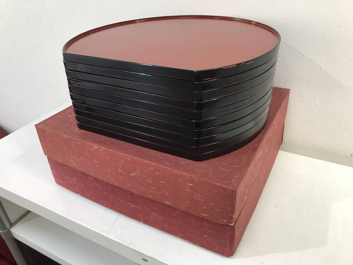 レア品】新品未使用 越前漆器 天然木 ウレタン塗装 布目曙 日本製 5枚