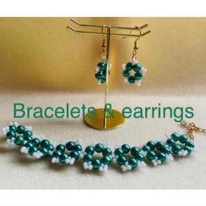 a278 オシャレブレスレット&ピアス