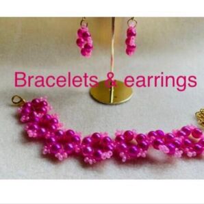 a276 オシャレブレスレット&ピアス