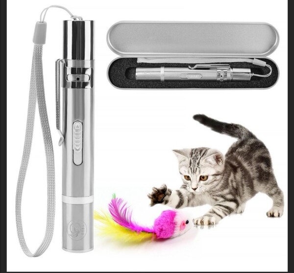 猫用光るおもちゃ 1個セット 猫用LEDライト 7in1機能光るおもちゃ