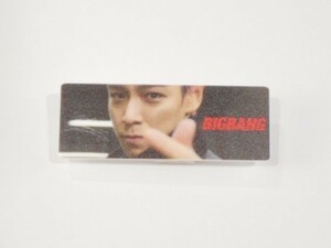 韓国 K-POP☆BIGBANG ビックバン TOP☆ホワイトアクリルネームバッチ　名札　B-90