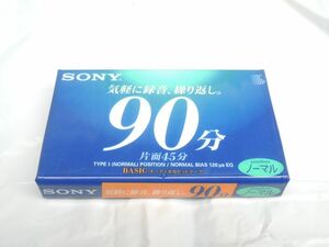 新品未開封品 SONY BASIC オーディオカセットテープ ノーマルポジション 往復９０分 定形外郵便発送￥140可