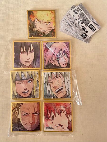 NARUTO 豆ガシャ ミニ色紙 7種