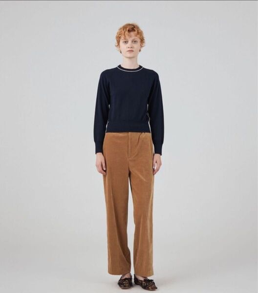 トゥモローランド MACPHEE ニット プレーンウール クルーネックプルオーバー