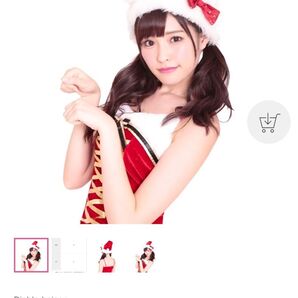 即日配送!ネコ耳リボンサンタ帽【クリスマス コスプレ】2点セット