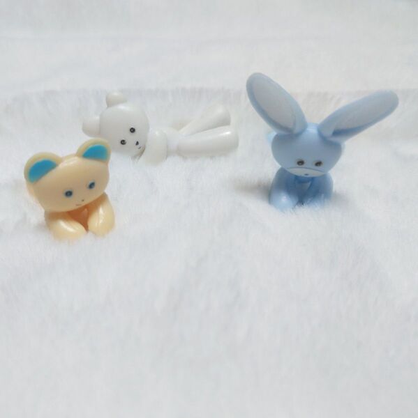 ★くまきちケーブルフィギュア 3個セット ガチャガチャ カプセルトイ フィギュア くまきち うさじ たおぷりん