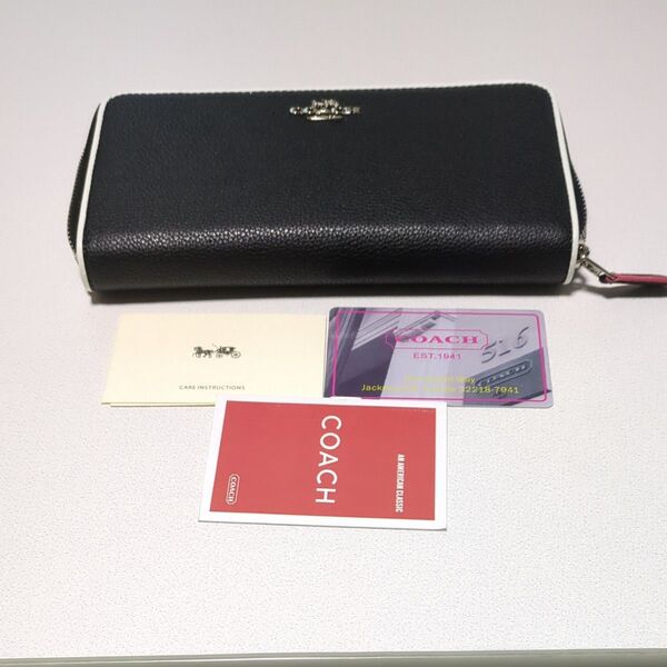 長財布 ラウンドファスナー COACH