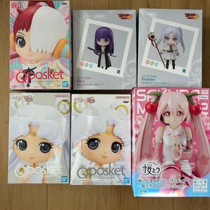 新品未開封☆ フィギュア 6体セットQposketヌードルストッパーでぃあるむぷらす