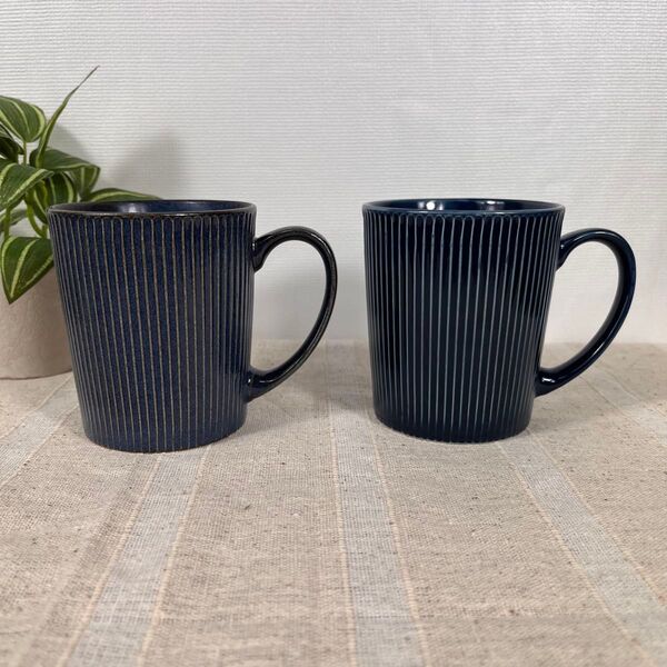 【新品・限定品】美濃焼 マグカップ2個セット ブルー ネイビー