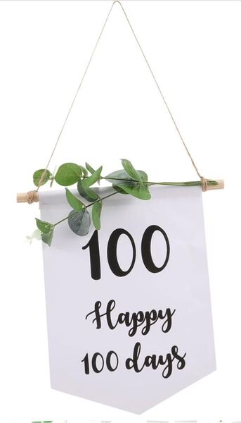 OUNONA 100歳の誕生日バナー 女の子 子供たち お誕生日おめでとう の誕生日吊り旗 ベビーサイン