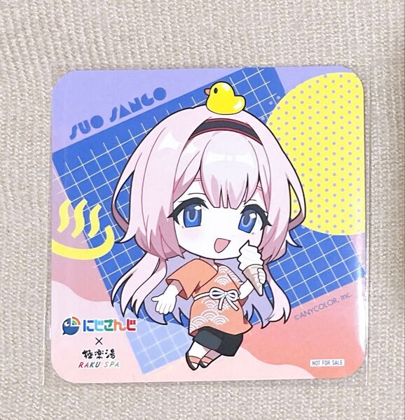 にじさんじ 極楽湯 コースター 周央サンゴ