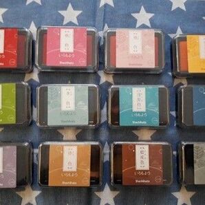 いろもよう12色セット スタンプインク