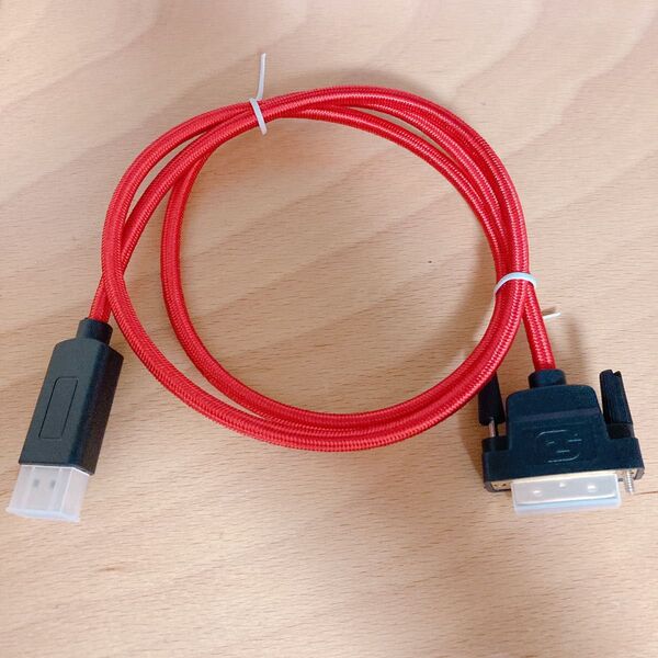 DisplayPort to DVI Displayケーブル 約1m レッド