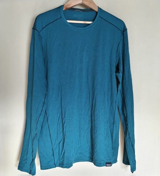 【美品 М】patagonia メンズ・メリノ・ミッドウェイト・クルー