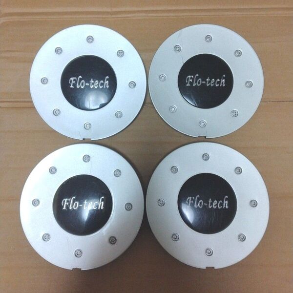 flo-tech アルミホイール用 センターキャップ マルチPCD用 中古品4枚セット