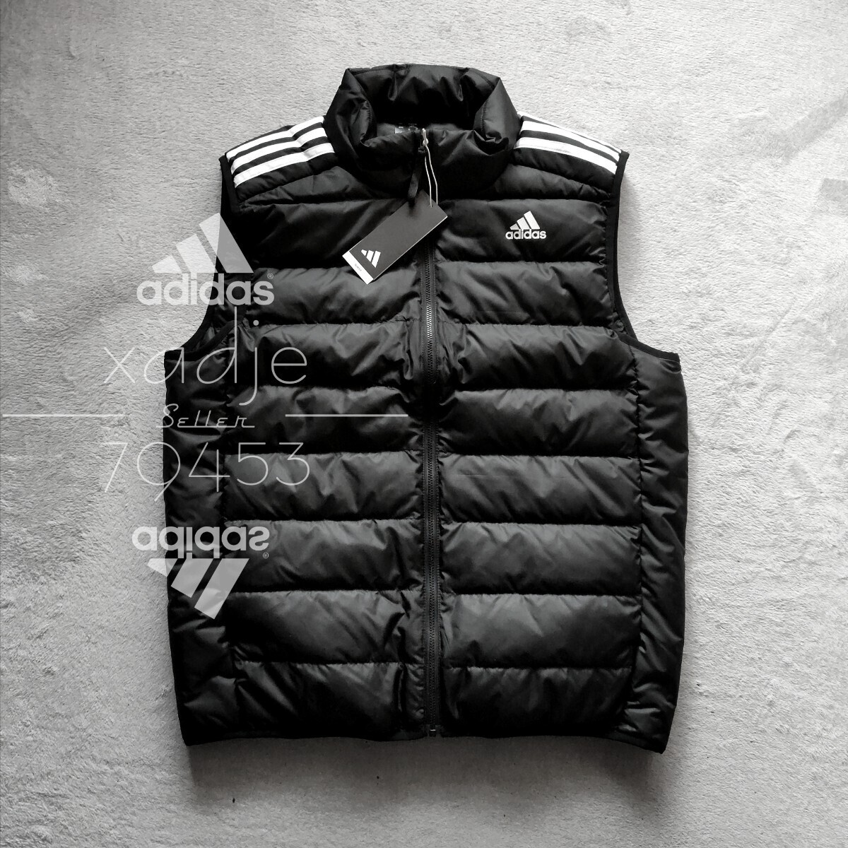 アディダス adidas メンズ ダウンベスト エッセンシャルズ ダウンベスト GH4583 （black） - ファッション通販  MAGASEEK(マガシーク)
