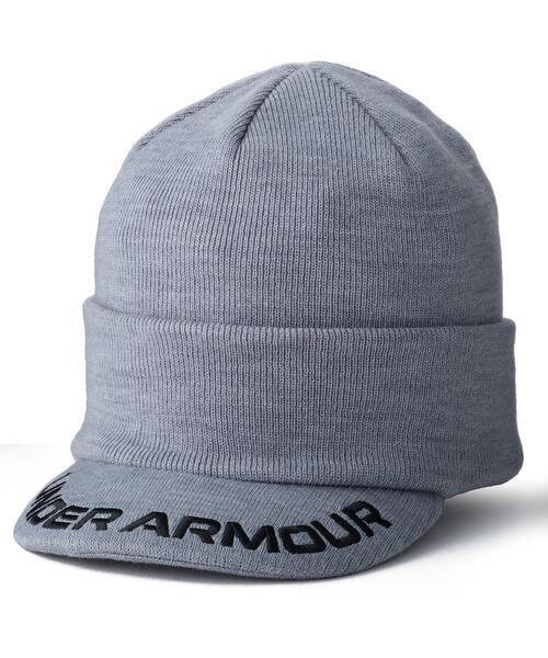 即決新品 UNDER ARMOUR GOLF ニット帽 グレー ワンサイズ アンダーアーマーゴルフ