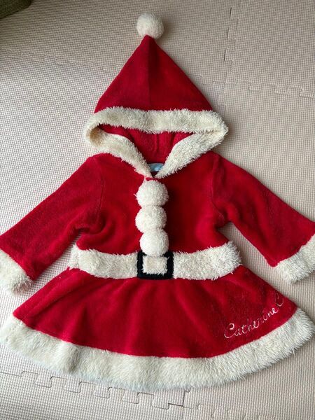 サンタ ワンピース キャサリンコテージ 70サイズ クリスマス 女の子 キッズ パーティー コスプレ