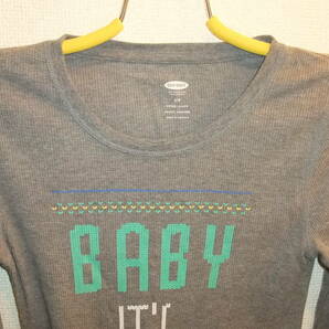 ★OLD NAVY★オールドネイビーレディース長袖トップスサイズS 身幅約36Cm着丈約65Cm LONG SLEEVE TOPS GRY USED IN JAPANの画像3