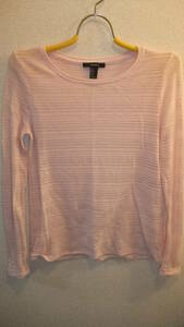 ★FOREVER 21★アメリカフォーエバー21レディーストップスサイズM Ladies Tops size S　ピンク　USED IN JAPAN