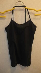 ★Mondmeer★Ladies Tops Black レディーストップスバスト86-94　サイズL　JAPAN USED IN JAPAN　キャミソール　黒