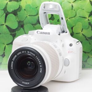 【美品】スマホへ転送も可能♪希少な白 キャノンKissX7♪標準レンズセット オシャレで使い易いおすすめの一台