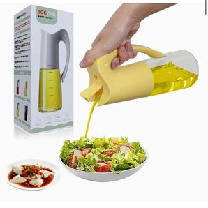 オイルボトル オイルボトル 液だれしない 醤油差し 調味料ボトル ガラス容器 大容量 500+80ml