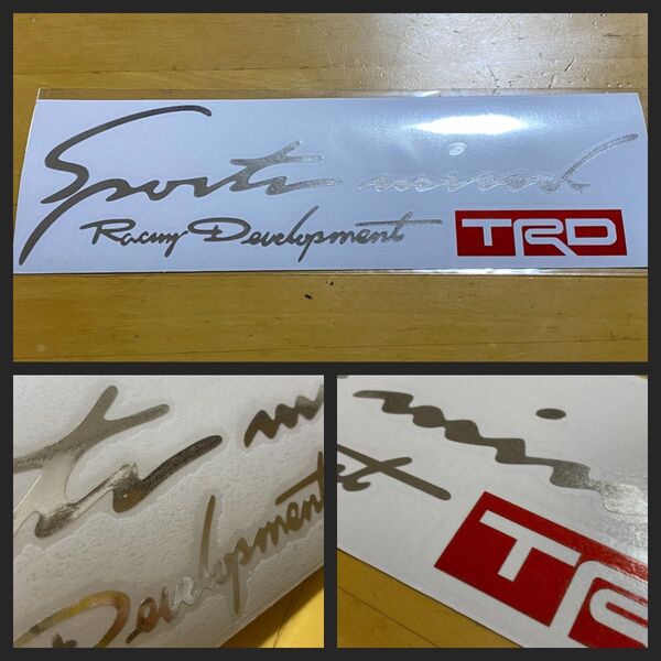 TRD 銀メッキステッカー 新品