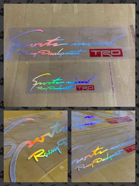 TRD大小セット レインボーメッキ 新品 ステッカー ヴェルファイア プリウス ハリアー