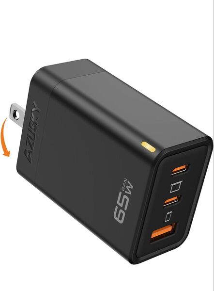PD 65W USB充電器 Type C 急速充電器 高速充電器USB-C×2 & USB A 3ポートノートパソコン各種対応
