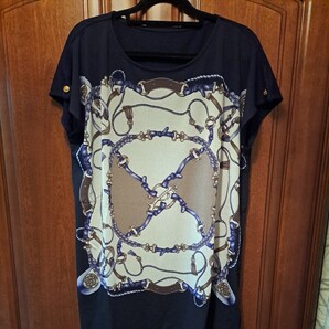【新品タグ付き】Provadorチュニックブラウス INCORPORATED JAN 2008-TOKIO-MINATO AZABU レディースM~L 前ポリエステル100%