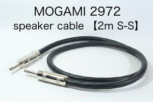 MOGAMI 2972 [ speaker cable 2m TS phone -TS phone ] free shipping amplifier audio guitar base 